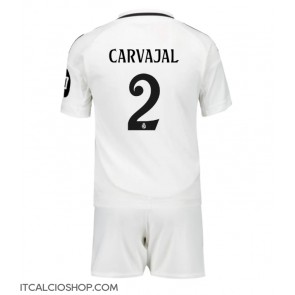 Real Madrid Daniel Carvajal #2 Prima Maglia Bambino 2024-25 Manica Corta (+ Pantaloni corti)